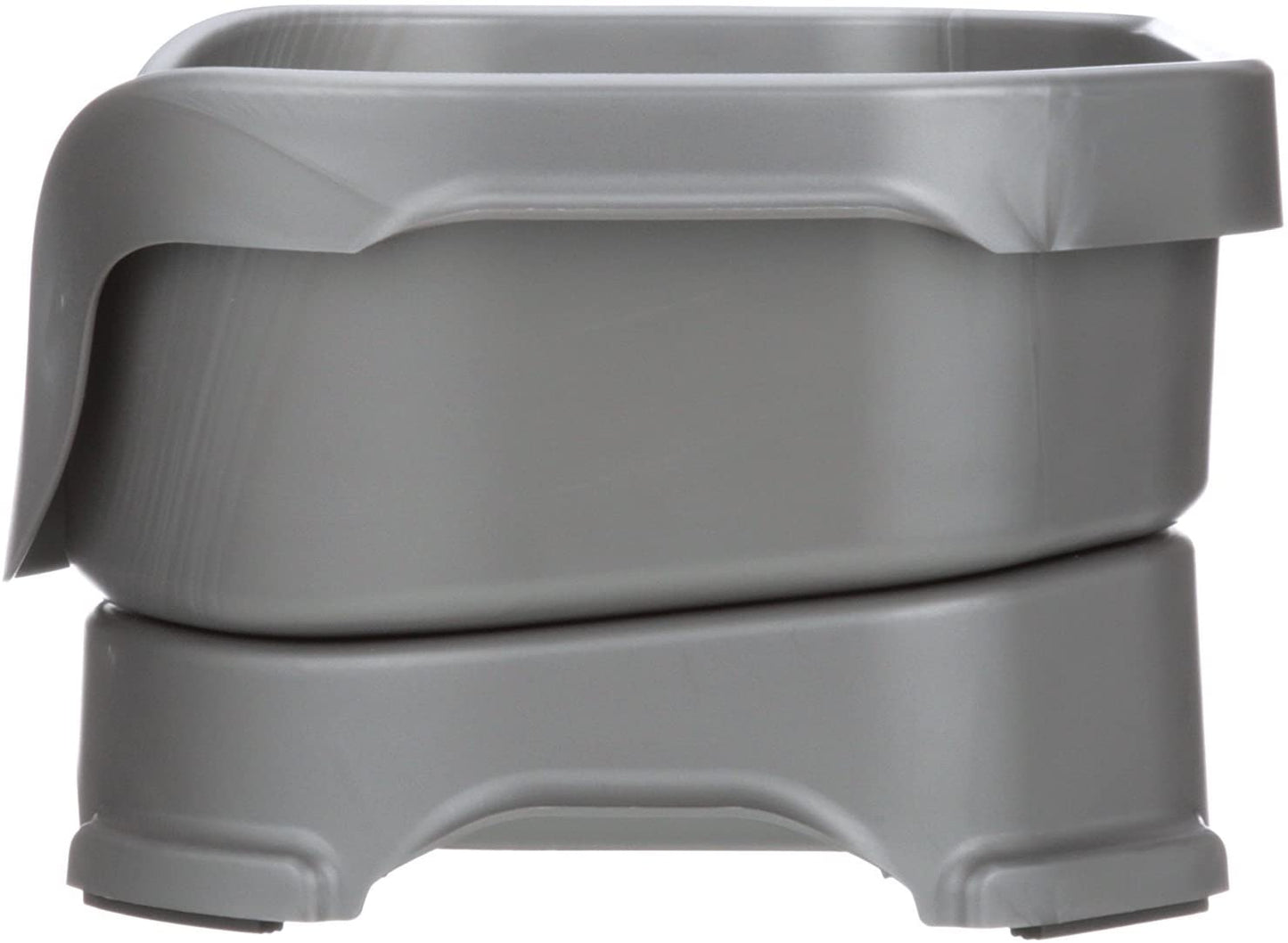 Neater Feeder Deluxe Elevated Dog Bowls for Small Dogs under 19 lbs - Made in USA, Spill-Proof Feeding Station with Food and Water Bowl Set, Gunmetal Finish