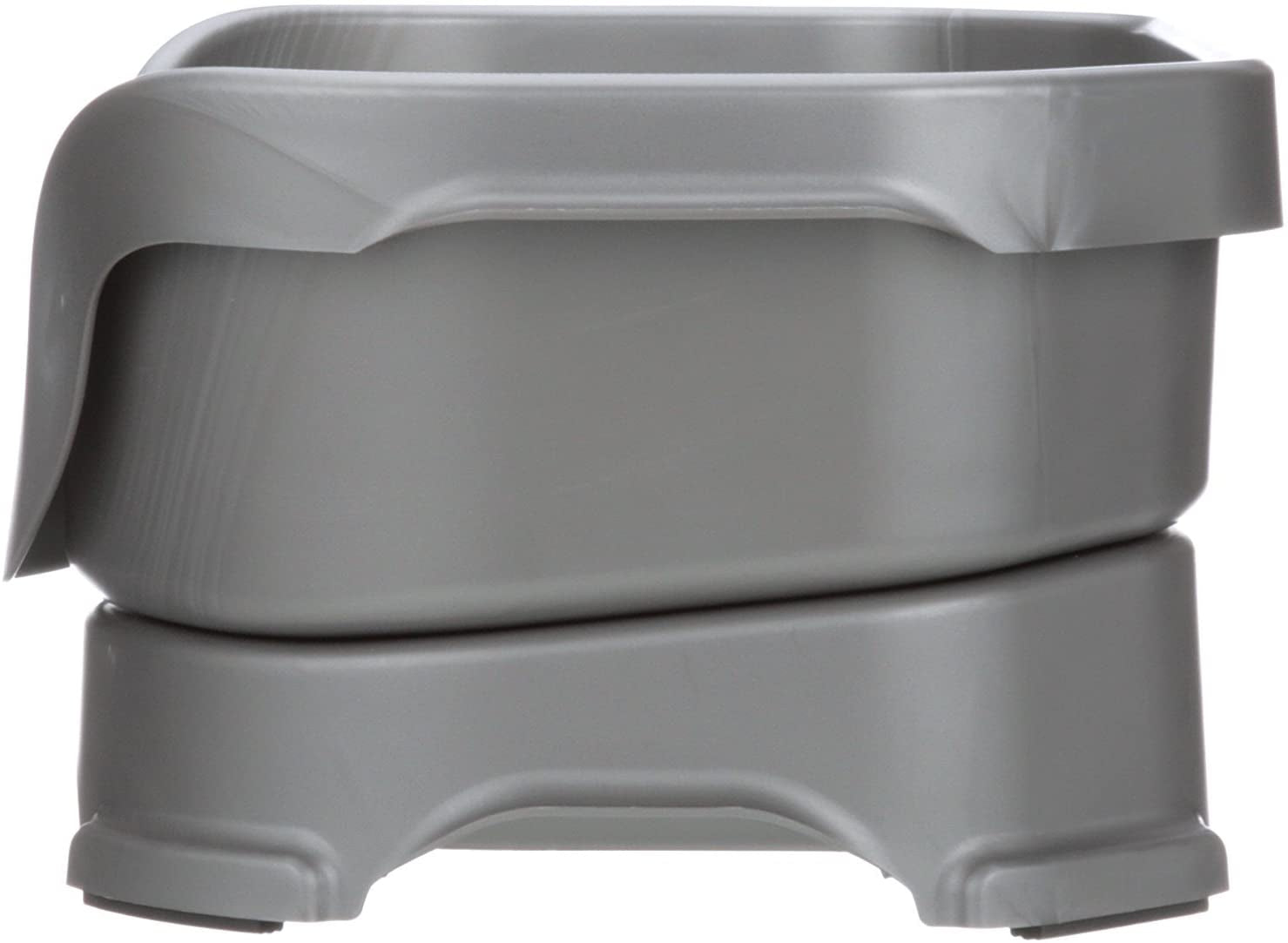 Neater Feeder Deluxe Elevated Dog Bowls for Small Dogs under 19 lbs - Made in USA, Spill-Proof Feeding Station with Food and Water Bowl Set, Gunmetal Finish